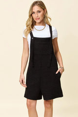 Double Take Full Size Texture Square Neck Romper - Trendsi - Flyclothing LLC