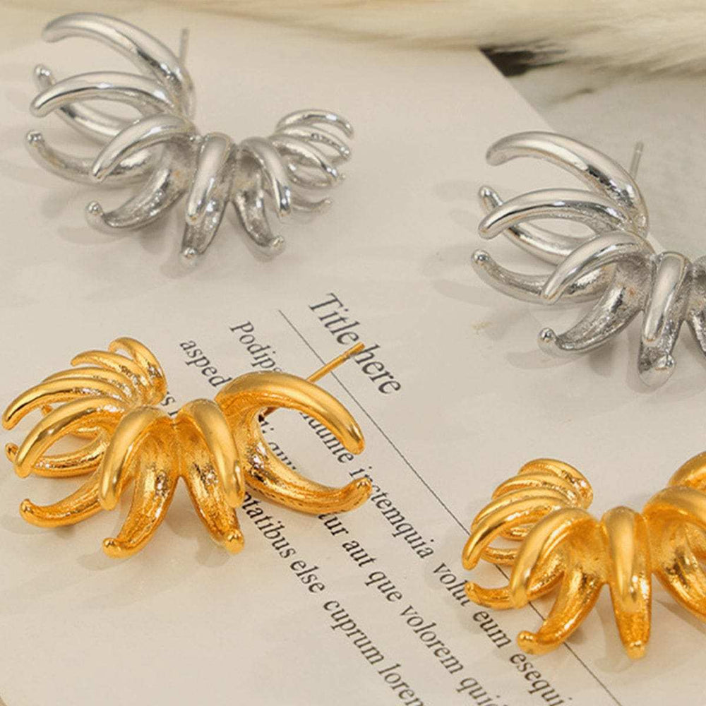 Titanium Steel Irregular Shape Earrings - Trendsi - Flyclothing LLC