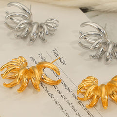 Titanium Steel Irregular Shape Earrings - Flyclothing LLC