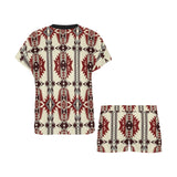 Baha Ranch Southwestern Aztec Pajama Top Short Set