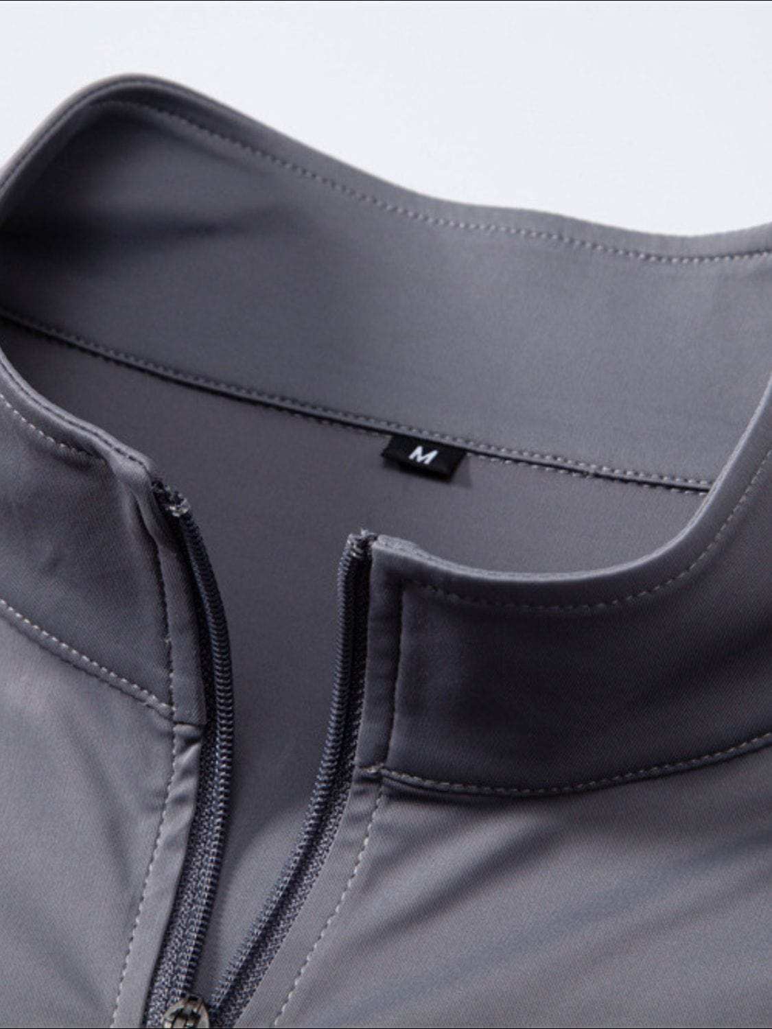 Men's Sun Protection Long Sleeve Half-Zip T-Shirt - Trendsi - Flyclothing LLC