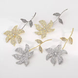 Rhinestone Flower Dangle Earrings - Trendsi - Flyclothing LLC