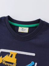Children's Construction Vehicle Crew Neck Sweatshirt - Trendsi - Flyclothing LLC