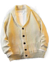 Men's Plus Size Button Down Long Sleeve Cardigan - Trendsi - Flyclothing LLC