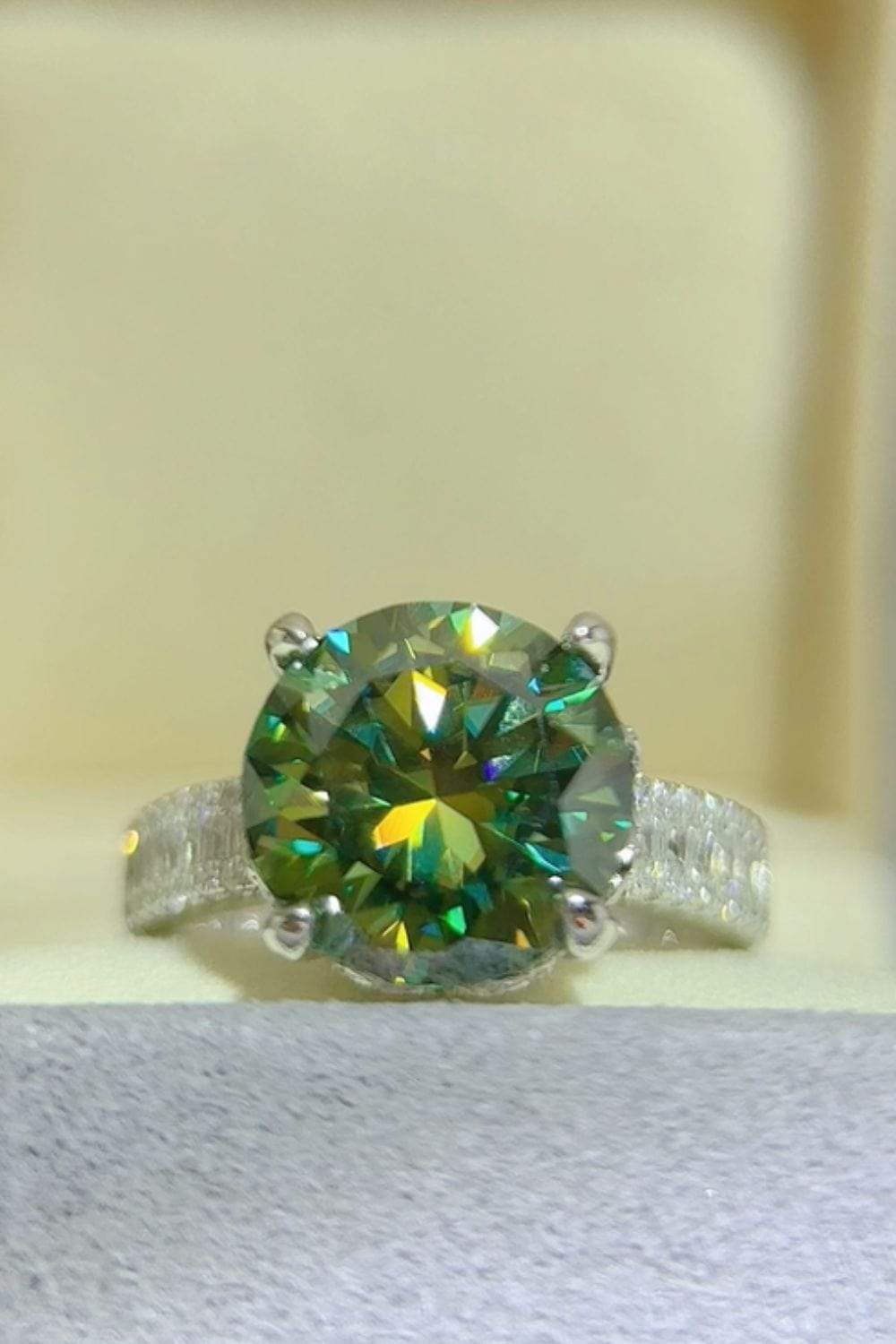5 Carat Moissanite 925 Sterling Silver Ring - Trendsi - Flyclothing LLC