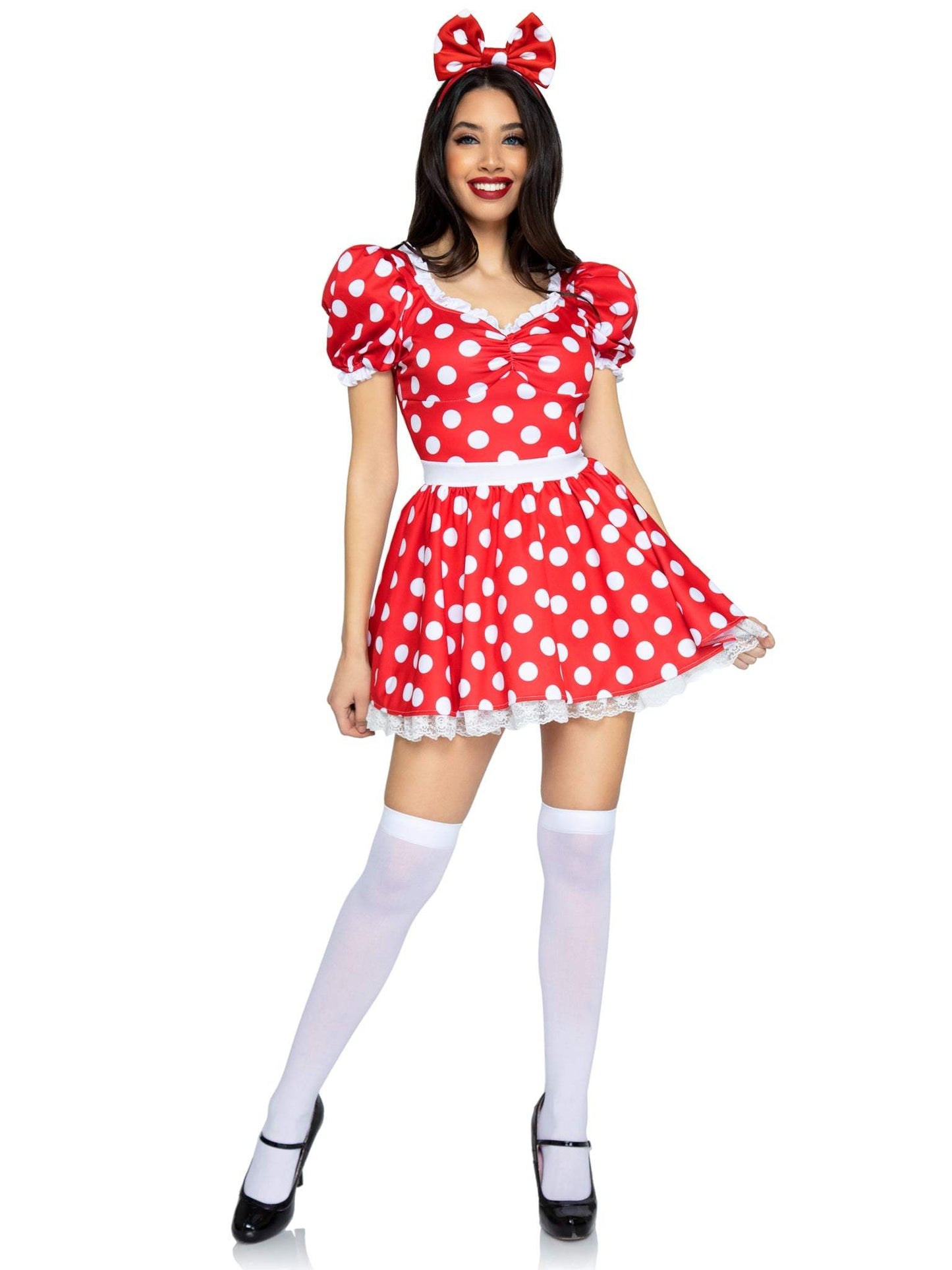Polka Dot Dress With Headband Costume