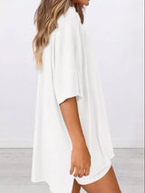Full Size Half Sleeve T-Shirt and Shorts Set Plus Size - Trendsi - Flyclothing LLC