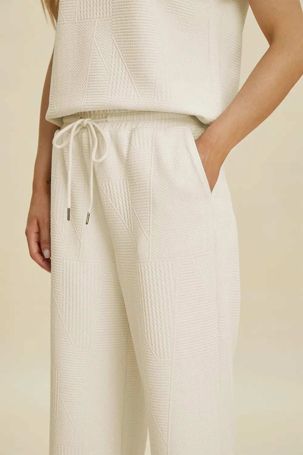 Double Take Full Size Collared Neck Short Sleeve Top and Pants Set - Trendsi - Flyclothing LLC