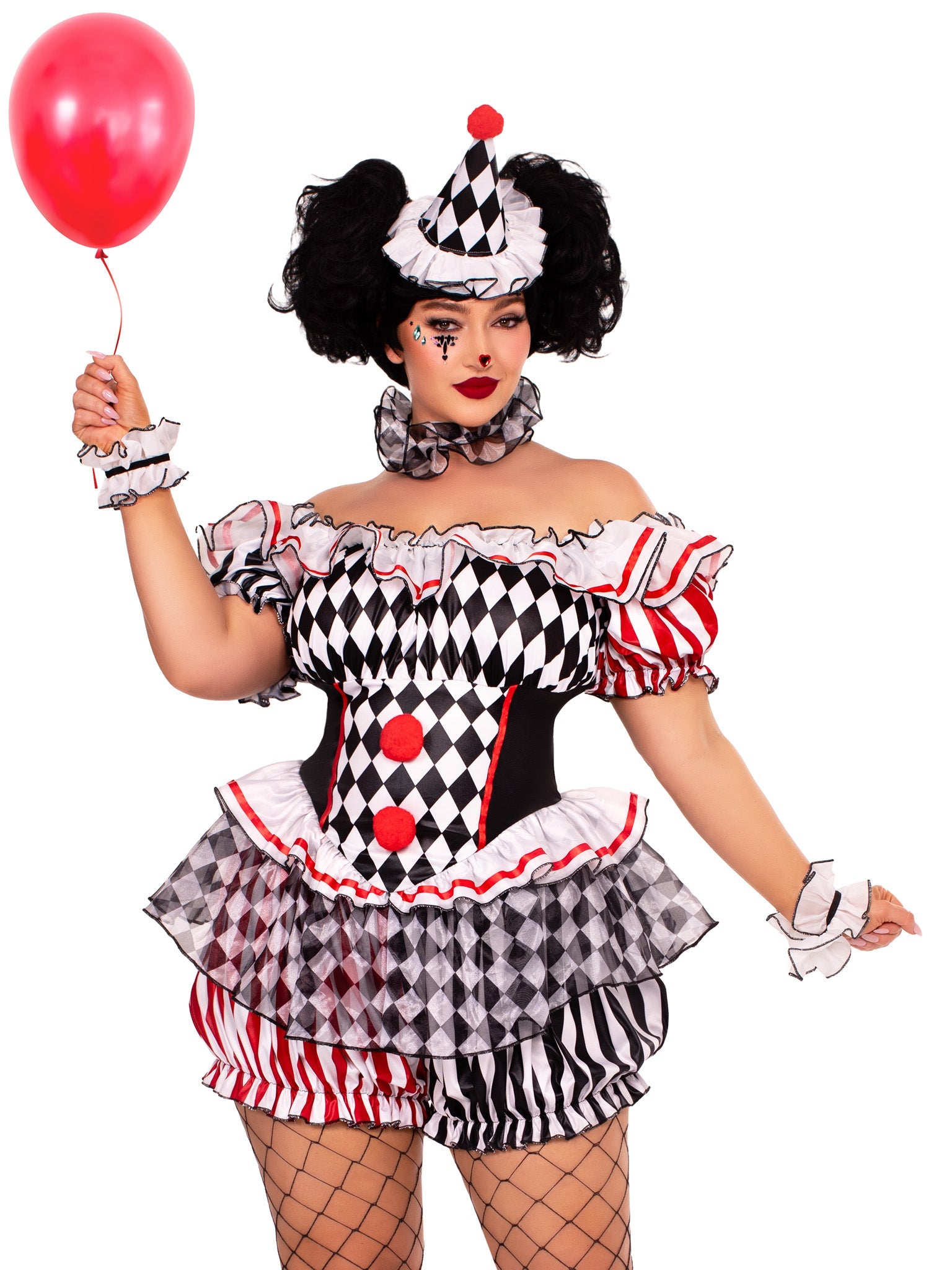 Darling Harlequin Clown Costume