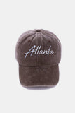 Zenana Washed ATLANTA Embroidered Baseball Cap - Trendsi - Flyclothing LLC