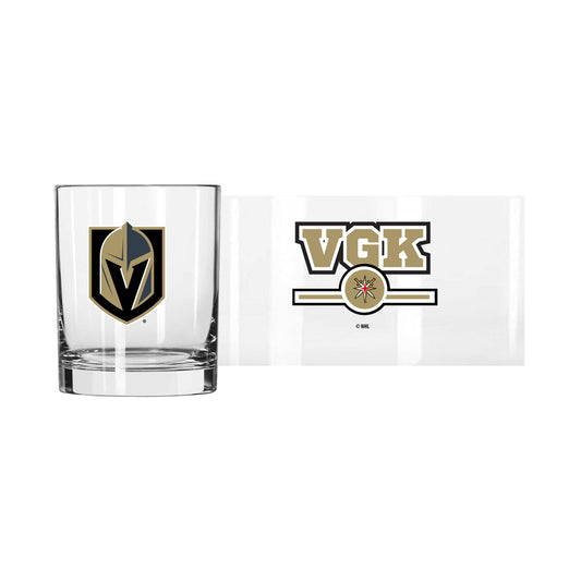 Vegas Golden Knights 14oz Letterman Rocks Glass - Logo Brands - Flyclothing LLC