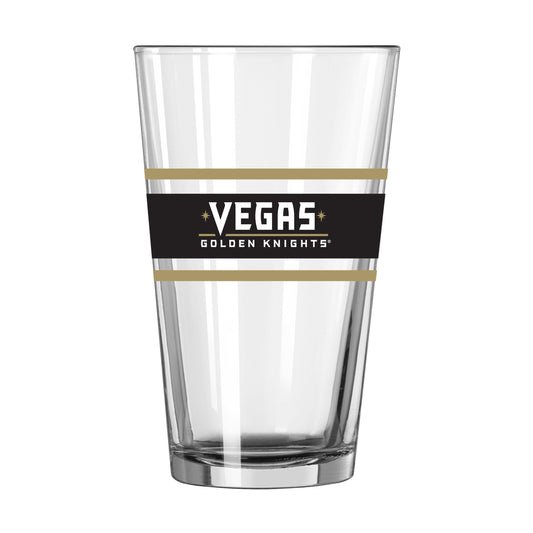 Vegas Golden Knights 16oz Stripe Pint Glass