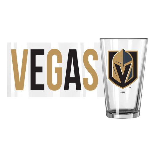 Vegas Golden Knights 16oz Overtime Pint Glass - Logo Brands - Flyclothing LLC