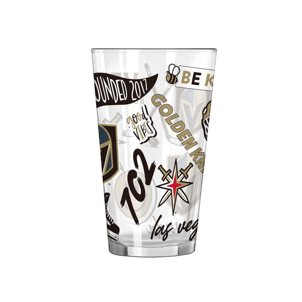 Vegas Golden Knights 16oz Native Pint Glass - Logo Brands - Flyclothing LLC