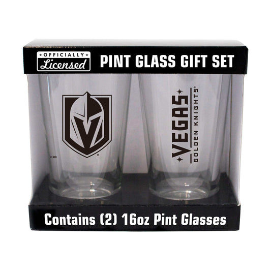 Vegas Golden Knights 16oz Gameday Pint Glass 2 Pack - Logo Brands - Flyclothing LLC