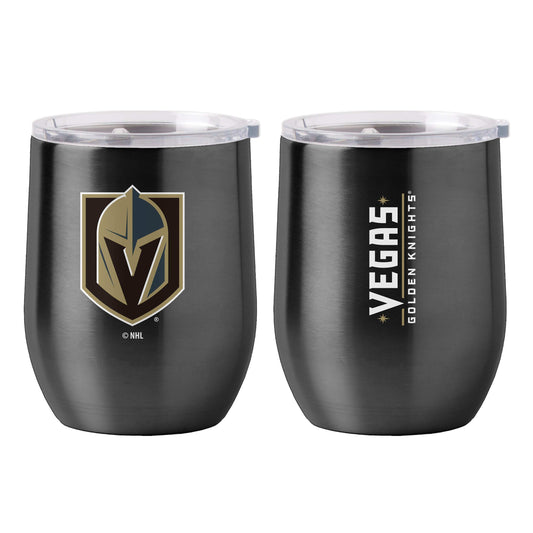 Vegas Golden Knights 16oz Gameday Stainless Curved Beverage - Logo Brands - Flyclothing LLC