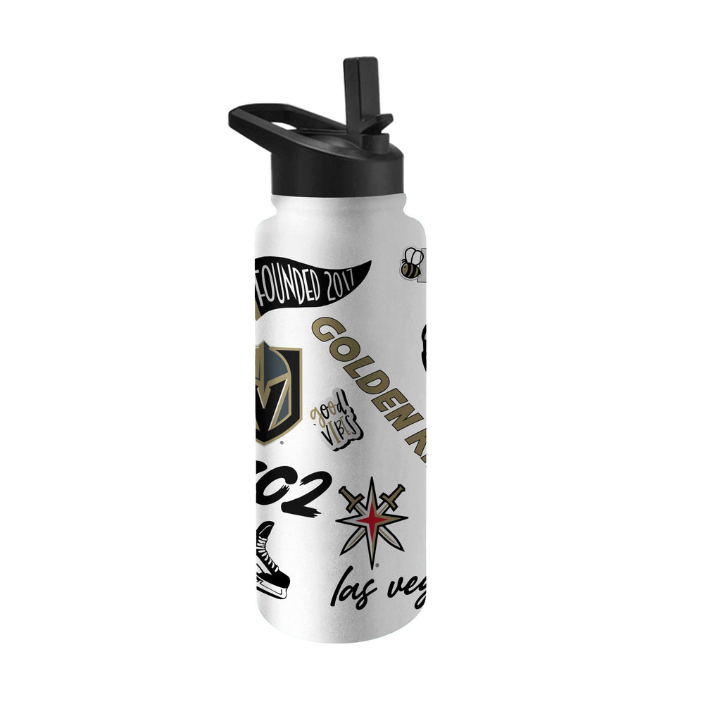 Vegas Golden Knights 34oz Native Quencher Bottle - Logo Brands - Flyclothing LLC