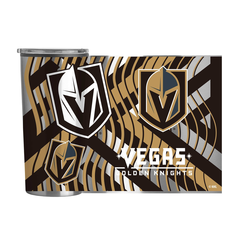 Vegas Golden Knights Flex 20oz Plastic Wall Stainless Tumbler - Logo Brands - Flyclothing LLC
