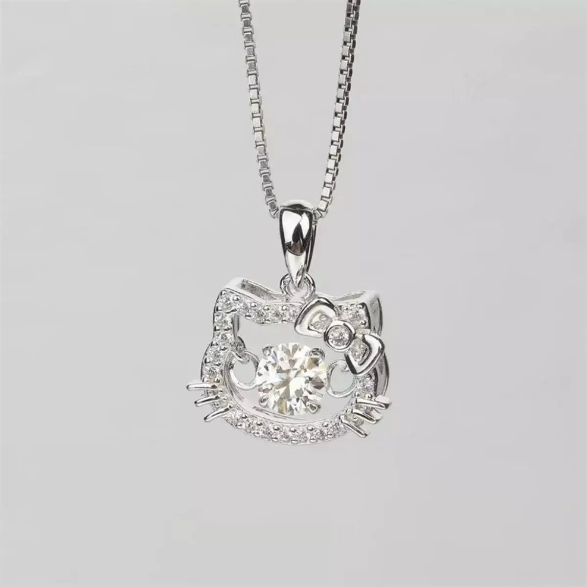 2 Carat Moissanite 925 Sterling Pendant Silver - Trendsi - Flyclothing LLC