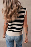 Color Block Round Neck Sweater Vest - Trendsi - Flyclothing LLC