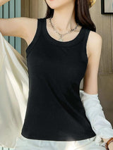 Scoop Neck Tank Top - Trendsi - Flyclothing LLC