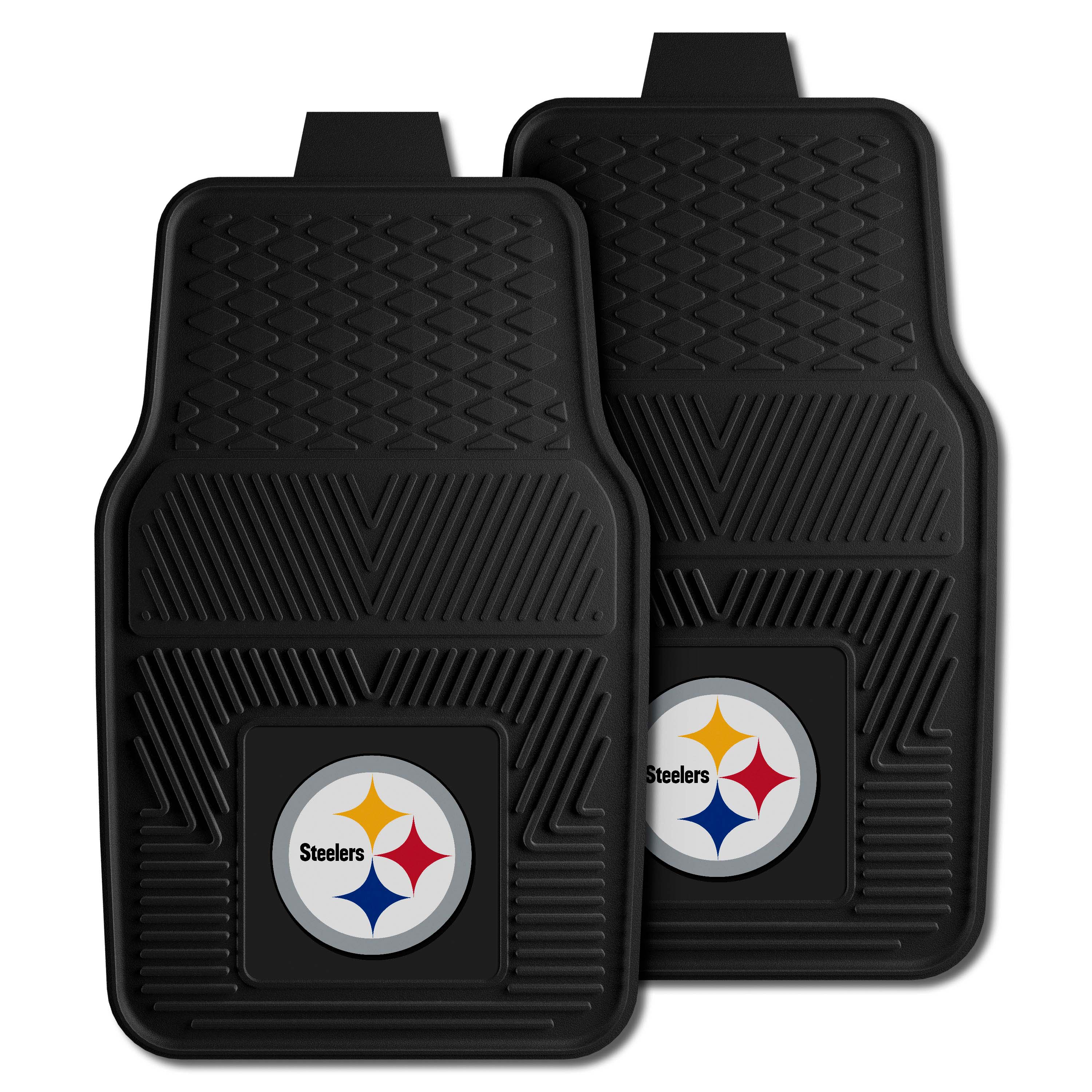 Pittsburgh Steelers Heavy Duty Car Mat Set - 2 Pieces