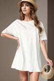 Round Neck Short Sleeve T-Shirt - Trendsi - Flyclothing LLC