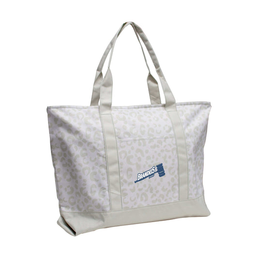 Brandeis University Leopard Pattern Tote - Logo Brands - Flyclothing LLC