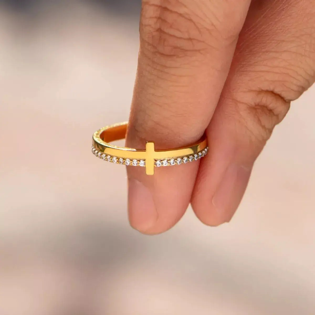 925 Sterling Silver Cross Ring - Trendsi - Flyclothing LLC
