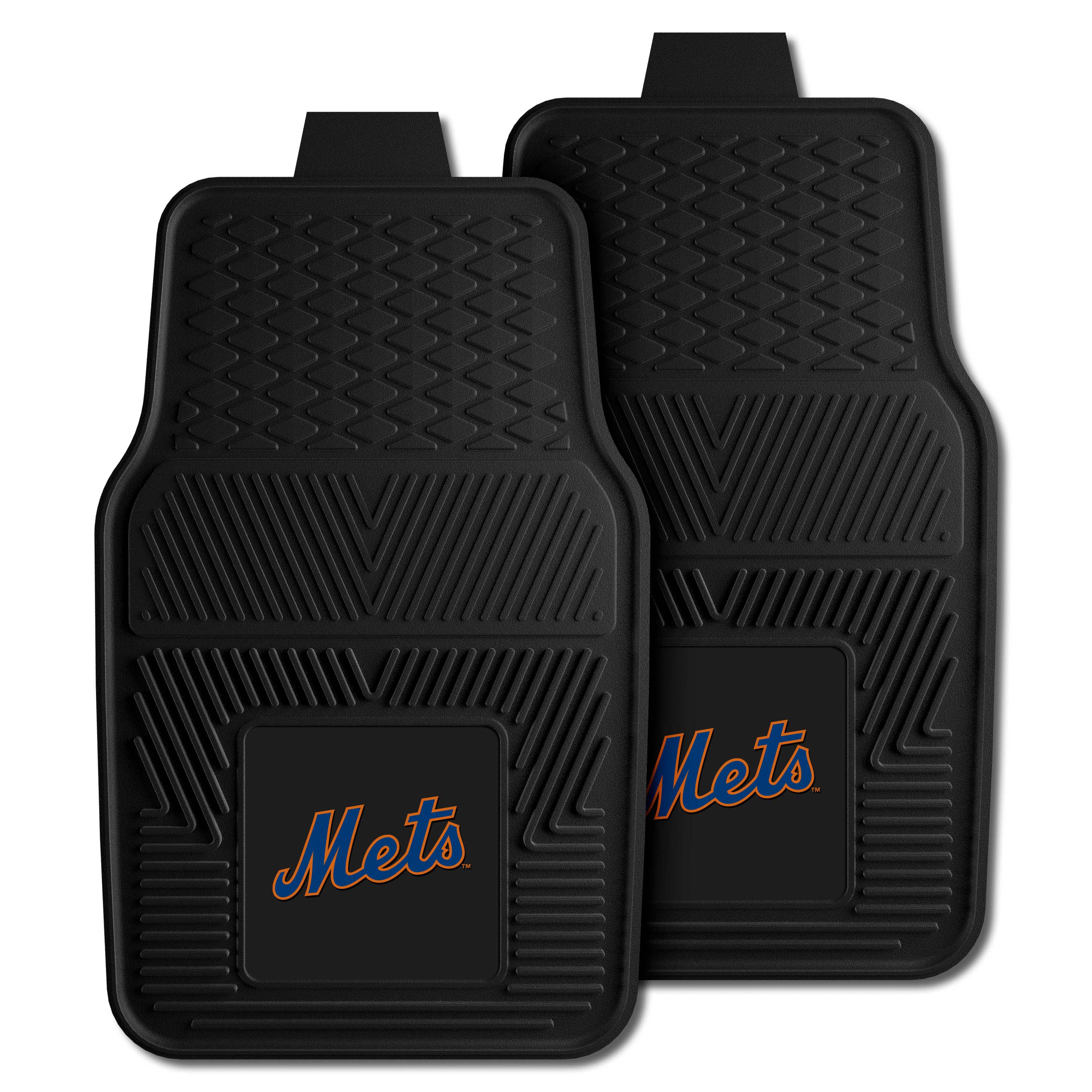 New York Mets Heavy Duty Car Mat Set - 2 Pieces - New York Mets