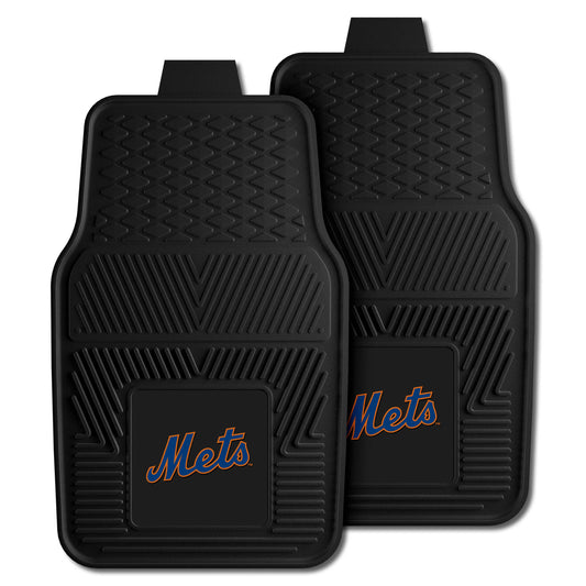 New York Mets Heavy Duty Car Mat Set - 2 Pieces - New York Mets