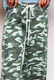 Camo Print Wide Leg Jeans - Trendsi - Flyclothing LLC