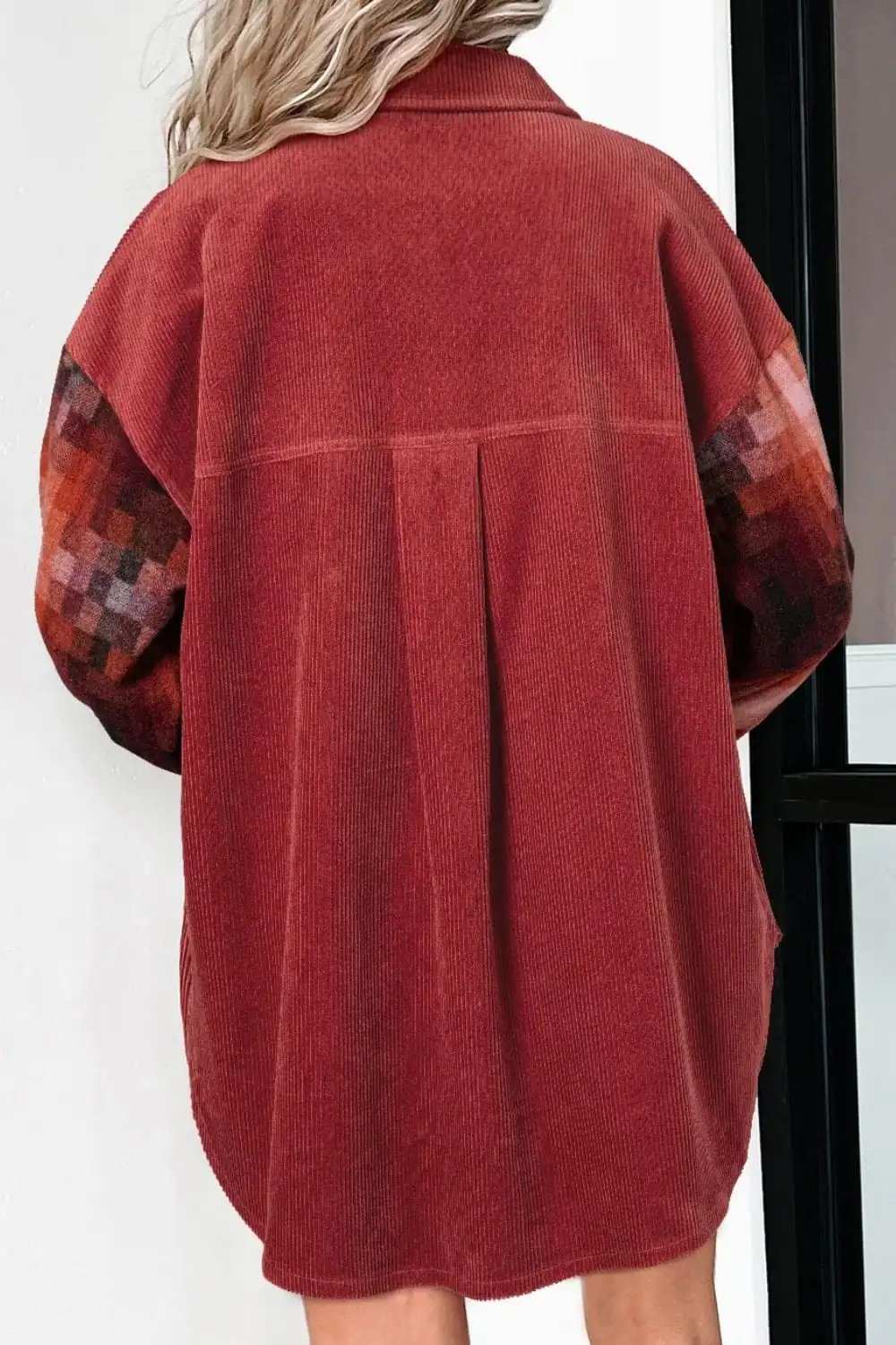 Button Up Long Sleeve Jacket - Trendsi - Flyclothing LLC