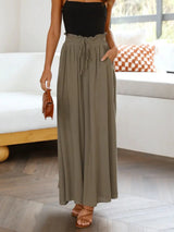 Wide Leg Pants with Pockets - Trendsi - Flyclothing LLC