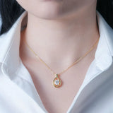 2 Carat Moissanite 925 Sterling Silver Pendant Necklace - Trendsi - Flyclothing LLC