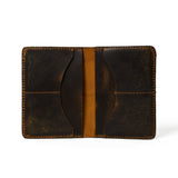 Passport Plus Leather Cover - Brown - Classy Leather Bags - Flyclothing LLC