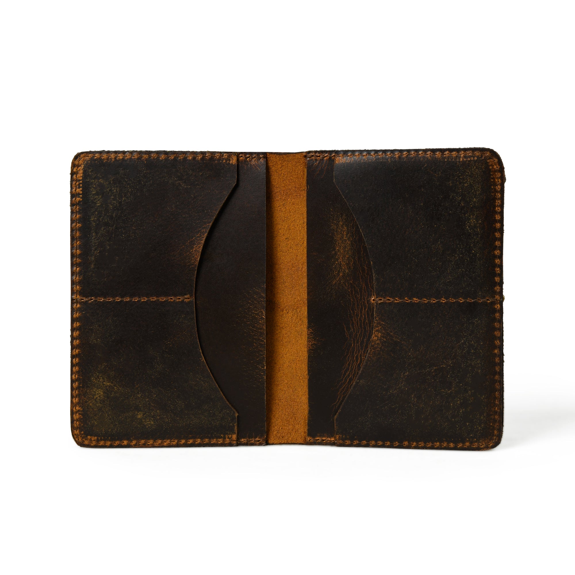 Passport Plus Leather Cover - Brown - Classy Leather Bags - Flyclothing LLC