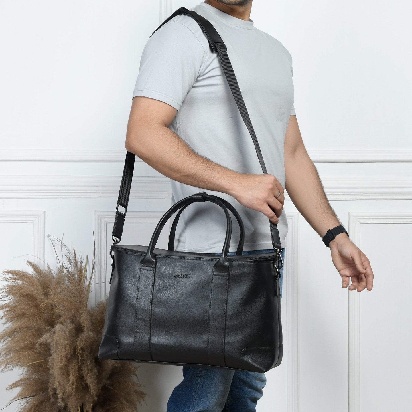 All Rounder Briefcase Cabin Duffle - Classy Leather Bags - Flyclothing LLC