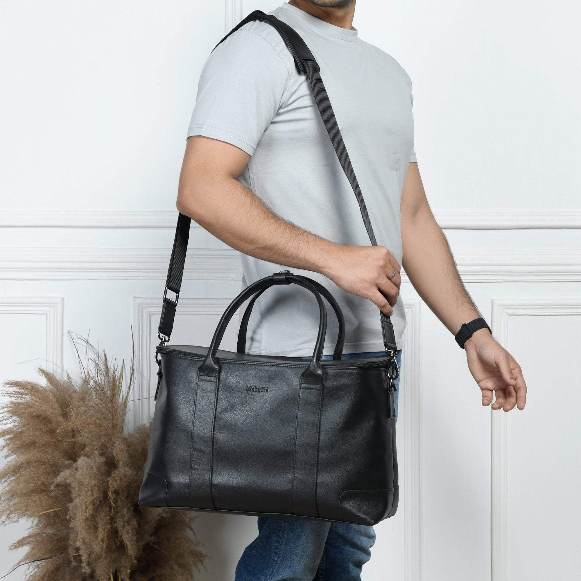 All Rounder Briefcase Cabin Duffle - Classy Leather Bags - Flyclothing LLC