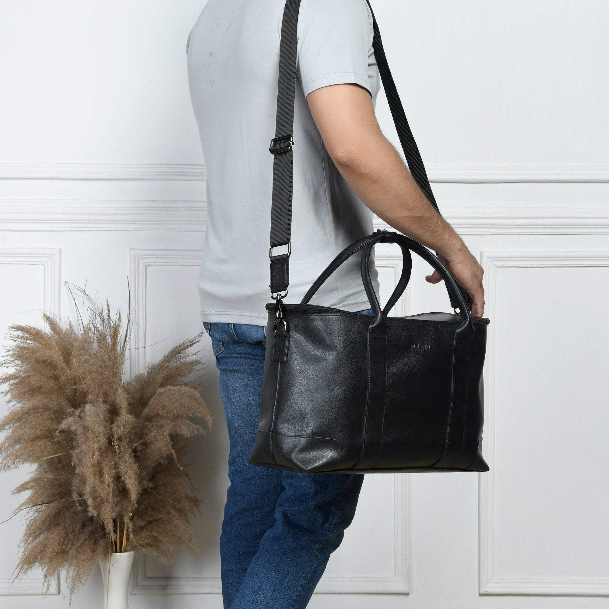 All Rounder Briefcase Cabin Duffle - Classy Leather Bags - Flyclothing LLC
