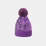 Thermal Knit Hat with Pompom - Trendsi - Flyclothing LLC
