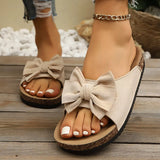 Comfortable Bow Decor Casual Sandals - Trendsi - Flyclothing LLC