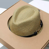 Straw Fedora Hat with Decorative Band - Trendsi - Flyclothing LLC