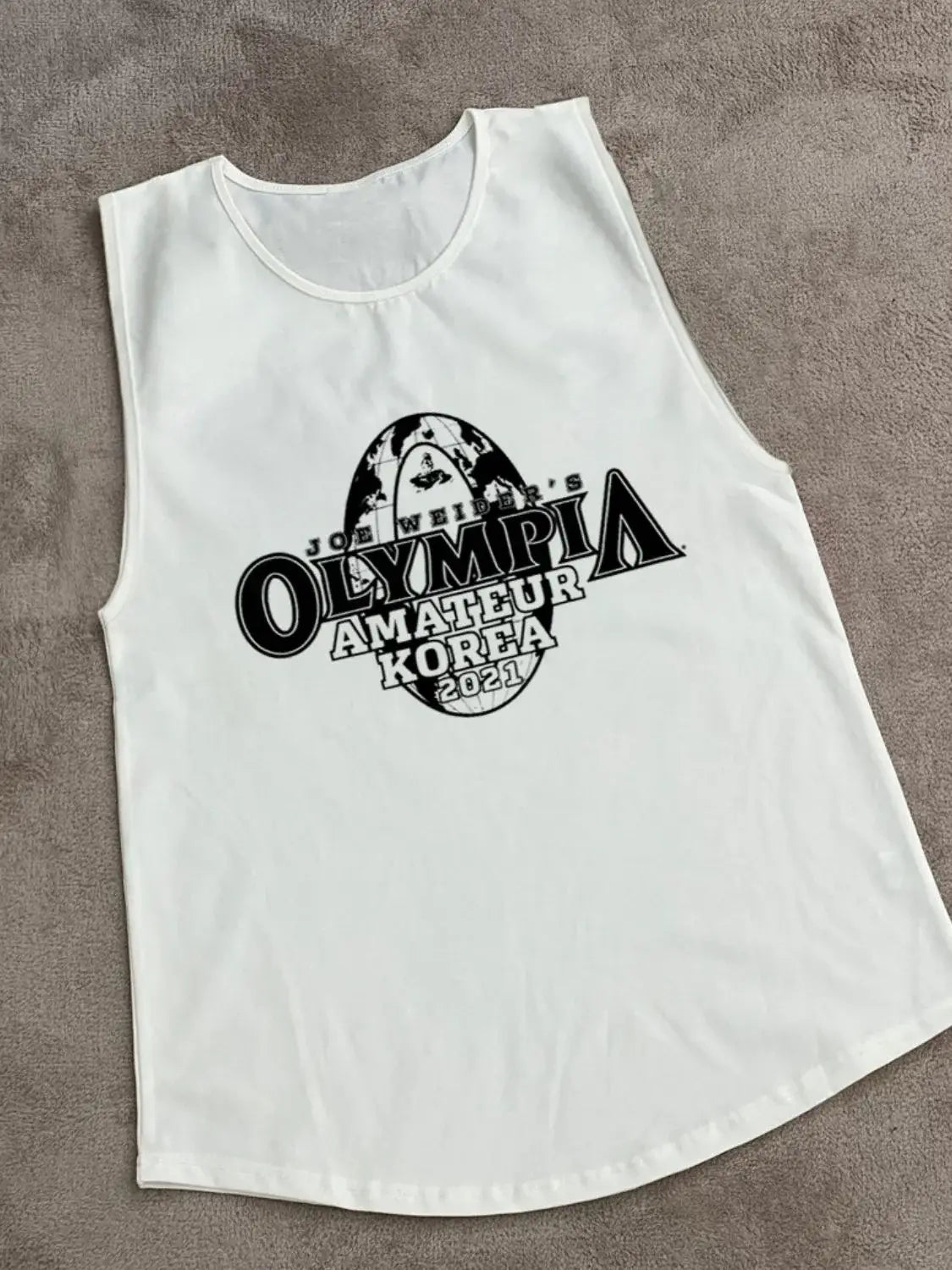 Men's Plus Size Graphic Round Neck Active Tank - Trendsi - Flyclothing LLC