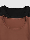 Round Neck Long Sleeve T-Shirt - Trendsi