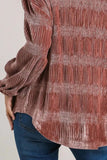 Umgee Ruched Tiered Button Up Shirt - Trendsi