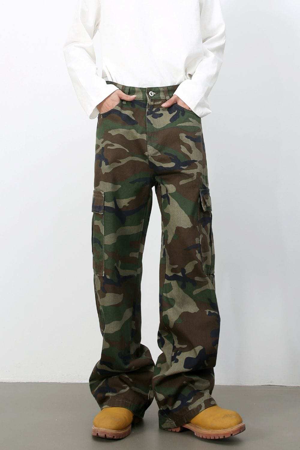 Men's Camouflage Jeans with Pockets - Trendsi - Flyclothing LLC