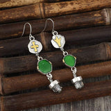 Alloy Asymmetric Earrings - Trendsi - Flyclothing LLC