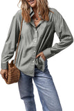 Striped Button Up Long Sleeve Shirt - Trendsi - Flyclothing LLC