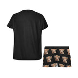 Baha Ranch Highland Calf Women's Western Top and Short Pajama Set